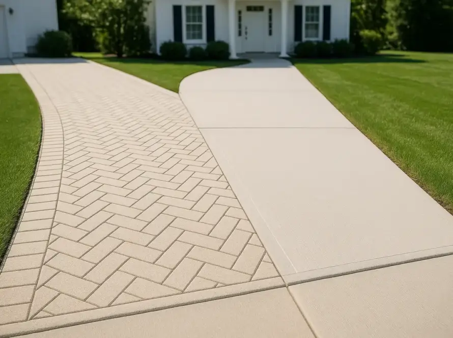 Driveway with Pavers and Concrete: Which Option Is Best for Your Home?